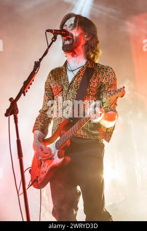 Milano Italia. 14 marzo 2024. La rock band italiana MARLENE KUNTZ si esibisce dal vivo sul palco di Alcatraz durante il "Catartica 2024 Tour". Foto Stock