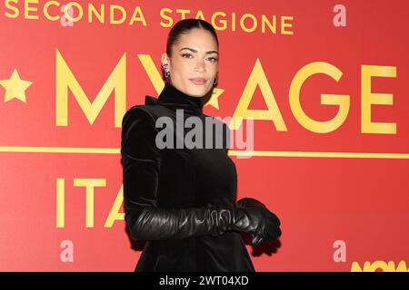 News - Photocall Call My Agent 2 Elodie durante la Photocall della serie tv CALL MY AGENT 2, 14 marzo 2024 al Cinema The Space, Roma, Italia Copyright: XcxEmanuelaxVertolli/SportReporterx/xLiveMediax LPN 1277665 Foto Stock