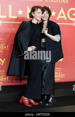 News - Photocall Call My Agent 2 Tecla Insolia e Carlotta gamba durante la Photocall della serie tv CALL MY AGENT 2, 14 marzo 2024 al Cinema The Space, Roma, Italia Copyright: XcxEmanuelaxVertolli/SportReporterx/xLiveMediax LPN 1277738 Foto Stock