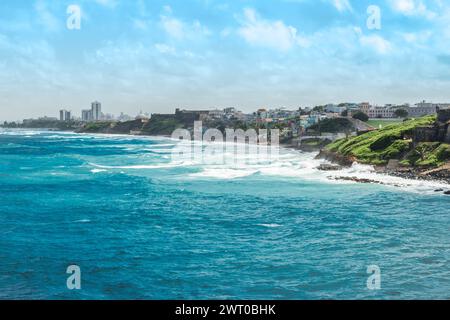 Costa di San Juan, Porto Rico. Foto Stock