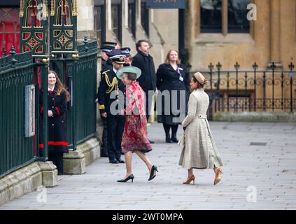 Londra, Regno Unito. 11 marzo 2024. La Principessa Anna arriva per il Commonwealth Day Service all'Abbazia di Westminster, che si tiene dal 1972 e festeggia Foto Stock