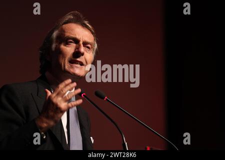 Luca Cordero di Montezemolo durante un convegno a Napoli Foto Stock