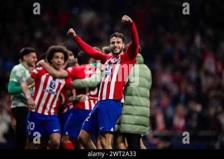 Madrid, Spagna. 13 marzo 2024. Durante il turno di UEFA Champions League 16 partite di andata e ritorno tra il Club Atletico de Madrid e il FC Internazionale. Crediti: Nicolò campo/Alamy Live News Foto Stock