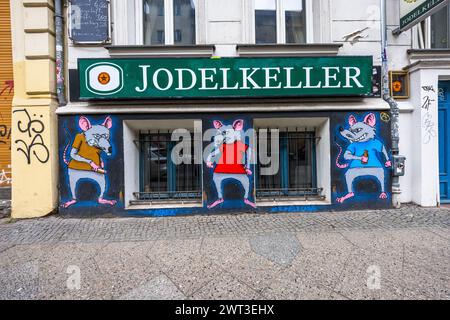 Basement Restaurant Jodelkeller, Berlino, Germania Foto Stock