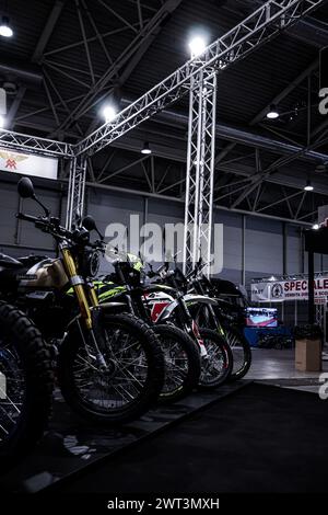 Fantic stand New Bikes Foto Stock