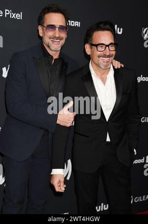 BEVERLY HILLS, CALIFORNIA - 14 MARZO: Lawrence Zarian, Gregory Zarian partecipa al 35° GLAAD Media Awards annuale al Beverly Hilton Hotel il prossimo marzo Foto Stock