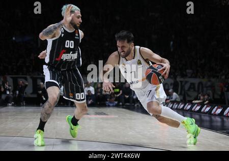 Bologna, Italia. 15 marzo 2024. Facundo Campazzo (Real Madrid) durante la partita di campionato di Eurolega Segafredo Virtus Bologna vs Real Madrid. Bologna, 15 marzo 2024 presso Segafredo Arena credito: Agenzia fotografica indipendente/Alamy Live News Foto Stock