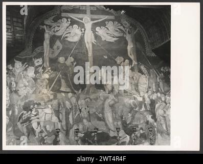 Marce Pesaro e Urbino Urbino Oratorio di S. Giovanni Battista. Hutzel, Max 1960-1990 Post-medievale: Architettura del XIV secolo con una facciata moderna, neogotica; affreschi. Il fotografo e studioso tedesco Max Hutzel (1911-1988) fotografò in Italia dai primi anni '1960 fino alla sua morte. Il risultato di questo progetto, citato da Hutzel come foto Arte minore, è un'accurata documentazione dello sviluppo storico dell'arte in Italia fino al XVIII secolo, che comprende oggetti degli Etruschi e dei Romani, nonché monumenti altomedievali, romanici, gotici, rinascimentali e barocchi. Le immagini sono organi Foto Stock