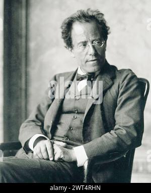 GUSTAV MAHLER (1860-1911) compositore romantico austro-ungarico nel 1907 Foto Stock