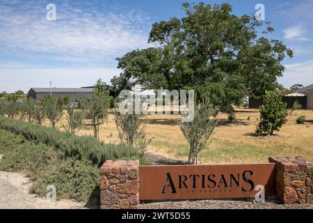 Artigiani di Barossa, vinificazione di piccoli lotti con artigiani che rappresentano 8 piccoli produttori locali, Tanunda, Barossa Valley, Australia meridionale Foto Stock