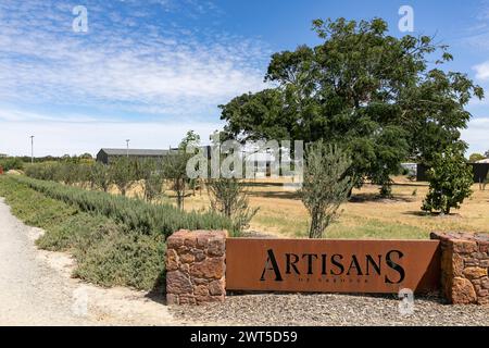 Artigiani di Barossa, vinificazione di piccoli lotti con artigiani che rappresentano 8 piccoli produttori locali, Tanunda, Barossa Valley, Australia meridionale Foto Stock