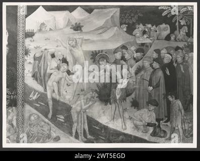 Marce Pesaro e Urbino Urbino Oratorio di S. Giovanni Battista. Hutzel, Max 1960-1990 Post-medievale: Architettura del XIV secolo con una facciata moderna, neogotica; affreschi. Il fotografo e studioso tedesco Max Hutzel (1911-1988) fotografò in Italia dai primi anni '1960 fino alla sua morte. Il risultato di questo progetto, citato da Hutzel come foto Arte minore, è un'accurata documentazione dello sviluppo storico dell'arte in Italia fino al XVIII secolo, che comprende oggetti degli Etruschi e dei Romani, nonché monumenti altomedievali, romanici, gotici, rinascimentali e barocchi. Le immagini sono organi Foto Stock