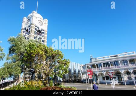 New Plymouth nuova Zelanda - febbraio 29 2024; Editorial-New-Plymouth-City Buildings and Architecture. Foto Stock