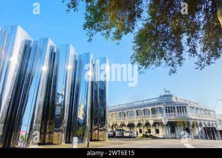 New Plymouth nuova Zelanda - febbraio 29 2024; Editorial-New-Plymouth-City Buildings and Architecture. Foto Stock