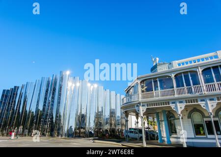 New Plymouth nuova Zelanda - febbraio 29 2024; Editorial-New-Plymouth-City Buildings and Architecture. Foto Stock