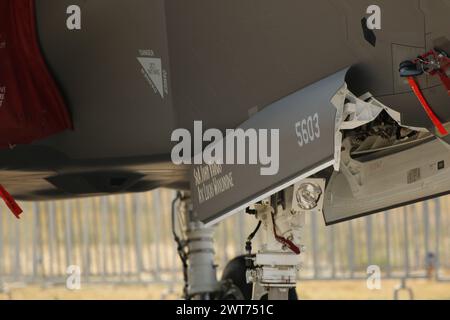 F-35 esposizione statica, Tanagra airshow, Atene Grecia. 3 settembre 2023 Foto Stock