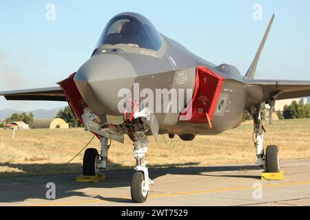 F-35 esposizione statica, Tanagra airshow, Atene Grecia. 3 settembre 2023 Foto Stock