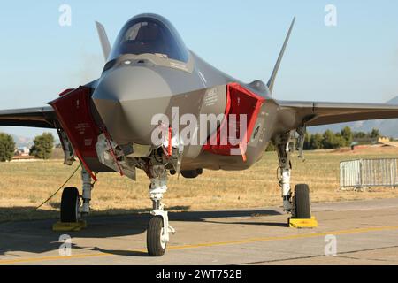 F-35 esposizione statica, Tanagra airshow, Atene Grecia. 3 settembre 2023 Foto Stock