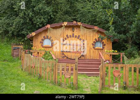 Casa delle fate nel bosco Foto Stock