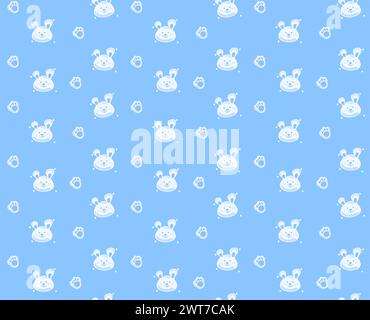 Simpatico motivo senza cuciture per orsi, sfondo per orsi vettoriali Illustrazione Vettoriale