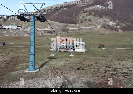 Campitello Matese - Scorcio della Seggiovia Anfiteatro Foto Stock