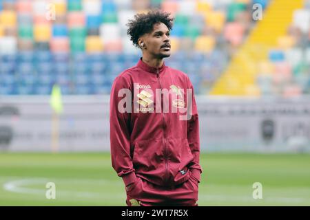 Udine, Italia. 16 marzo 2024. Foto Andrea Bressanutti/LaPresse - 16 marzo 2024 Udine, Italia - Sport, calcio - Udinese vs Torino FC - Campionato italiano di calcio serie A TIM 2023/2024 - Stadio Bluenergy. Nella foto: Torino FC ispezione del campo foto Andrea Bressanutti/LaPresse - 16 marzo 2024 Udine, Italia - Sport, calcio - Udinese vs Torino FC - Campionato Italiano di calcio di serie A 2023/2024 - Stadio Bluenergy. Nella foto: Pitch Inspection Credit: LaPresse/Alamy Live News Foto Stock