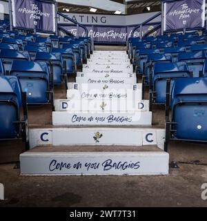 West Bromwich, Regno Unito. 16 marzo 2024. Una visione generale del terreno durante l'EFL Sky Bet Championship match tra West Bromwich Albion e Bristol City agli Hawthorns di West Bromwich, Inghilterra, il 16 marzo 2024. Foto di Stuart Leggett. Solo per uso editoriale, licenza richiesta per uso commerciale. Non utilizzare in scommesse, giochi o pubblicazioni di singoli club/campionato/giocatori. Crediti: UK Sports Pics Ltd/Alamy Live News Foto Stock