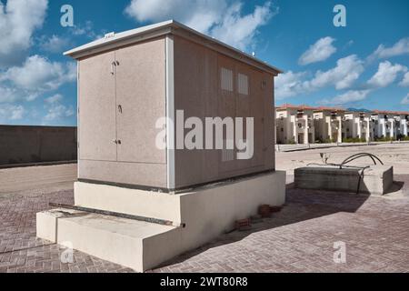 Relè elettrico centralina cabina Foto Stock