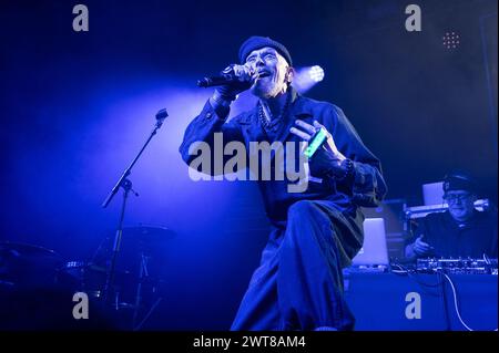 Glasgow, Regno Unito. 15 marzo 2024. MCS stereo che si esibisce al Barrowland Ballroom di Glasgow il 15 marzo 2024 Credit: Glasgow Green at Winter Time/Alamy Live News Foto Stock