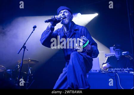 Glasgow, Regno Unito. 15 marzo 2024. MCS stereo che si esibisce al Barrowland Ballroom di Glasgow il 15 marzo 2024 Credit: Glasgow Green at Winter Time/Alamy Live News Foto Stock