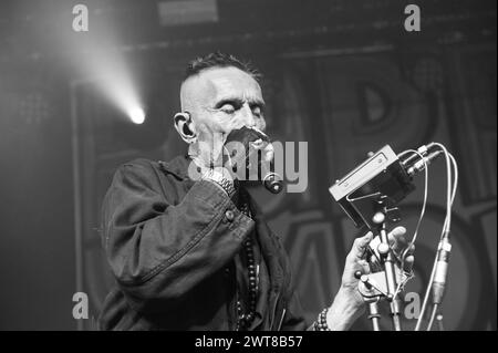 Glasgow, Regno Unito. 15 marzo 2024. MCS stereo che si esibisce al Barrowland Ballroom di Glasgow il 15 marzo 2024 Credit: Glasgow Green at Winter Time/Alamy Live News Foto Stock