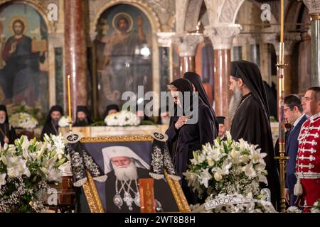 Sofia, Bulgaria, 16 marzo 2024: Mitrofanov Eleonora Valentinovna Ambasciatrice straordinaria e plenipotenziaria della Federazione russa presso il Republ Foto Stock