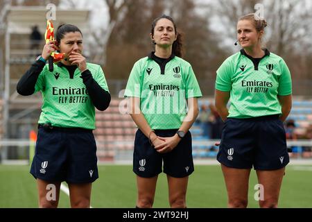 AMSTERDAM, PAESI BASSI - MARCH16: Team Holland durante la partita internazionale di rugby WXV tra Paesi Bassi e Colombia di marzo Foto Stock