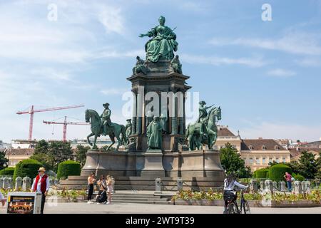 Vienna, Austria - 20 giugno 2023: Monumento all'imperatrice Maria Teresa a Vienna Foto Stock