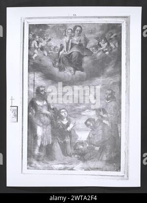 Marce Pesaro e Urbino Urbania Oratorio del Carmine. Hutzel, Max 1960-1990 Post-medievale: Affreschi; dipinti su tela. Il fotografo e studioso tedesco Max Hutzel (1911-1988) fotografò in Italia dai primi anni '1960 fino alla sua morte. Il risultato di questo progetto, citato da Hutzel come foto Arte minore, è un'accurata documentazione dello sviluppo storico dell'arte in Italia fino al XVIII secolo, che comprende oggetti degli Etruschi e dei Romani, nonché monumenti altomedievali, romanici, gotici, rinascimentali e barocchi. Le immagini sono organizzate per regione geografica in Italia, quindi per provino Foto Stock