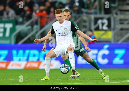 Breslavia, Polska. 16 marzo 2024. 2024.03.16 Wroclaw Pilka nozna PKO Ekstraklasa Slask Wroclaw - Puszcza Niepolomice N/z foto Pawel Andrachiewicz/PressFocus 2024.03.16 Wroclaw Football polacco PKO Ekstraklasa Slask Wroclaw - Puszcza Niepolomice credito: Pawel Andrachiewicz/PressFocus credito: SIPA News/Alamy Live USA Foto Stock