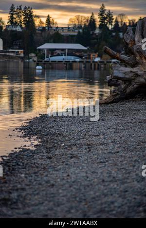 Sunset Beach Foto Stock