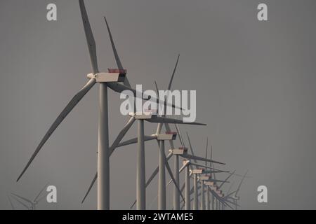 Walney, parco eolico offshore Foto Stock