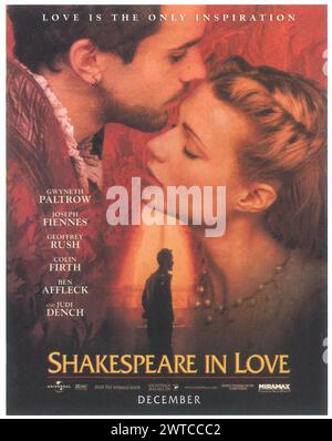 1998 Shakespeare in Love, poster del film, regista: John Madden Foto Stock