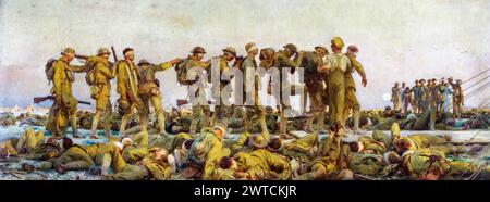 JOHN SINGER SARGENT (1856-1925) artista americano. Il suo dipinto della prima guerra mondiale Battlefront. Foto Stock