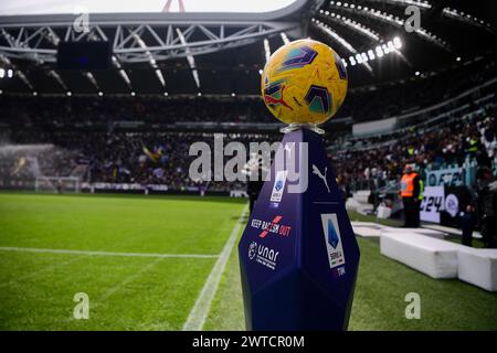 Torino, Italia. 16 marzo 2024. Iniziativa UNAR Keep Racism Out durante la partita di calcio di serie A tra Juventus e Genova allo Stadio Allianz di Torino - domenica 17 marzo 2024. Sport - calcio . (Foto di Marco Alpozzi/Lapresse) credito: LaPresse/Alamy Live News Foto Stock