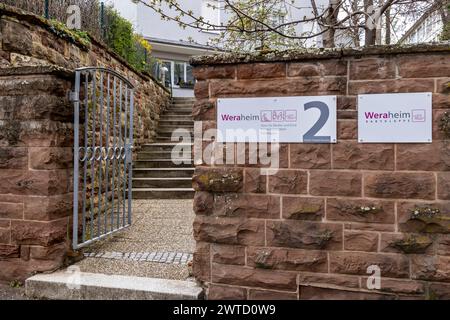 Weraheim Stuttgart, Babyklappe. // 15.03.2024: Stoccarda, Baden-Württemberg, Deutschland, Europa *** Weraheim Stuttgart, Baby Hatch 15 03 2024 Stoccarda, Baden Württemberg, Germania, Europa Foto Stock