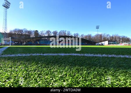 Gothenburg, Svezia. 17 marzo 2024. Gothenburg, Svezia, 17 marzo 2024: Valhalla IP in vista della partita di Coppa di Lega svedese del 17 marzo 2024 tra IFK Goteborg e Linkoping FC al Valhalla di Gothenburg, Svezia (Peter Sonander/SPP) crediti: SPP Sport Press Photo. /Alamy Live News Foto Stock