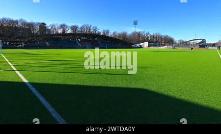 Gothenburg, Svezia. 17 marzo 2024. Gothenburg, Svezia, 17 marzo 2024: Valhalla IP in vista della partita di Coppa di Lega svedese del 17 marzo 2024 tra IFK Goteborg e Linkoping FC al Valhalla di Gothenburg, Svezia (Peter Sonander/SPP) crediti: SPP Sport Press Photo. /Alamy Live News Foto Stock