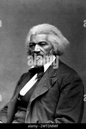 Frederick Douglass, Ritratto CA. 1879. George K. Warren. GUERRA CIVILE/BACKGROUND: SCHIAVITÙ E ABOLIZIONISMO GUERRA E CONFLITTO Foto Stock