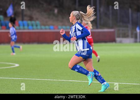 Gothenburg, Svezia. 17 marzo 2024. Gothenburg, Svezia, 17 marzo 2024: Ebba Fjordskar (10 IFK Goteborg) nella partita di Coppa di Lega svedese del 17 marzo 2024 tra IFK Goteborg e Linkoping FC al Valhalla di Goteborg, Svezia (Peter Sonander/SPP) credito: SPP Sport Press Photo. /Alamy Live News Foto Stock