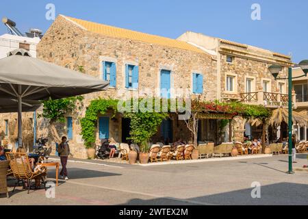 Kos, Grecia - 12 maggio 2023: Architettura della città di Kardamena sull'isola di Kos, Grecia Foto Stock