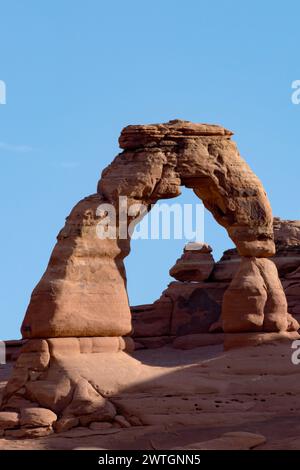 Delicate Arch nel Parco Nazionale Arches Foto Stock