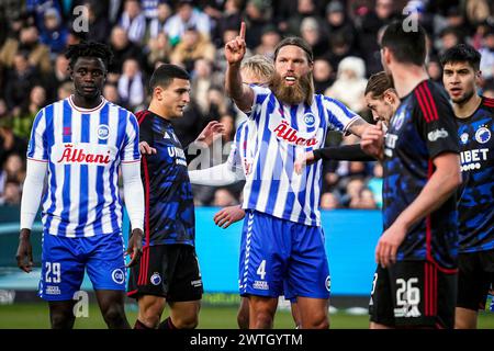 Odense, Danimarca. 17 marzo 2024. Bjorn Paulsen (4) dell'Odense BK visto durante il 3F Superliga match tra Odense BK e FC Copenhagen al Nature Energy Park di Odense. (Photo Credit: Gonzales Photo/Alamy Live News Foto Stock