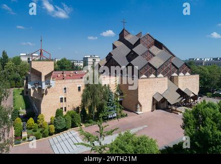 Chiesa di nostra Signora di Częstochowa a Cracovia, Nowa Huta, Polonia Foto Stock